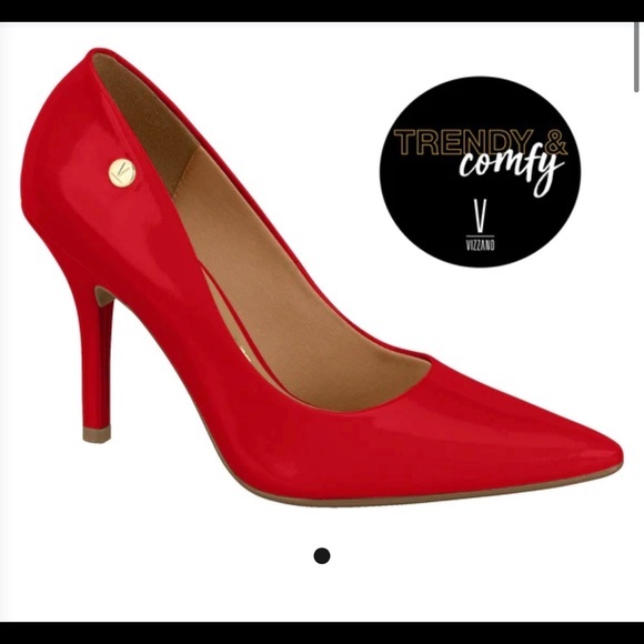 vizzano Shoes - Red Patent Leather Heels